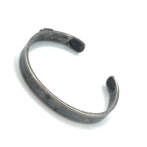 Until there's a cure  HIV  awareness silver  cuff bracelet